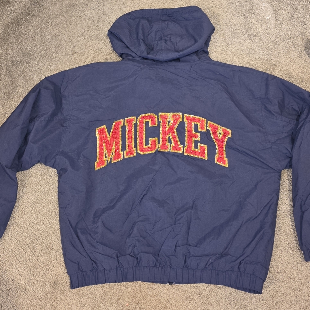 Disney Navy Windbreaker with Hood